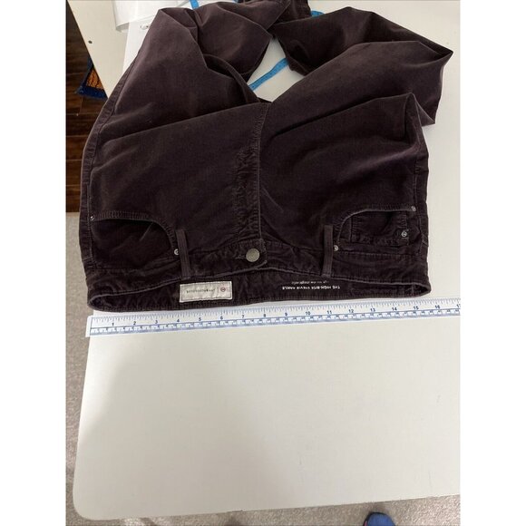 Anthropologie AG The High-Rise Stevie Ankle Brown Velvet Pants Womens Size 32 - Picture 9 of 14